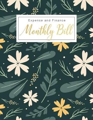 Book cover for Monthly Bill Expense and Finance