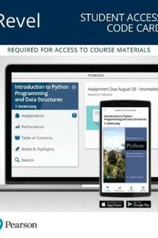Cover of Revel Access Code for Introduction to Python Programming and Data Structures