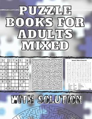Cover of Puzzle Book for Adults Mixed