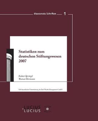 Book cover for Statistiken Zum Deutschen Stiftungswesen 2007