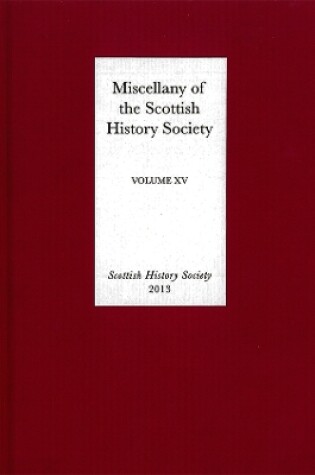 Cover of Miscellany of the Scottish History Society, volume XV