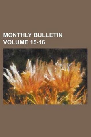 Cover of Monthly Bulletin. (V.3 1895-96)