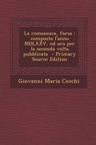 Cover of La Romanesca, Farsa