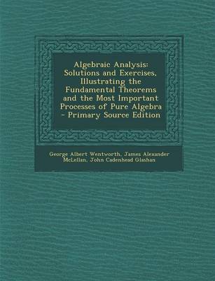 Book cover for Algebraic Analysis