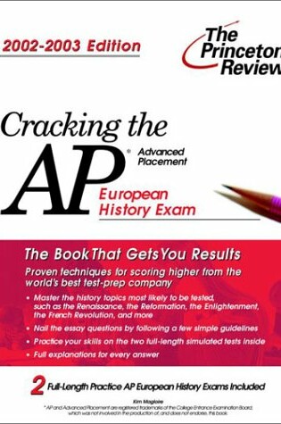 Cover of Cracking the AP European History, 2002-2003 Edition