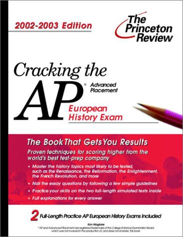 Cover of Cracking the AP European History, 2002-2003 Edition