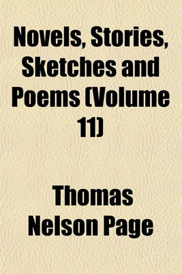 Book cover for Novels, Stories, Sketches and Poems (Volume 11)