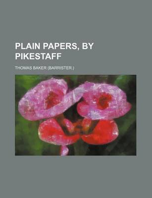 Book cover for Plain Papers, by Pikestaff