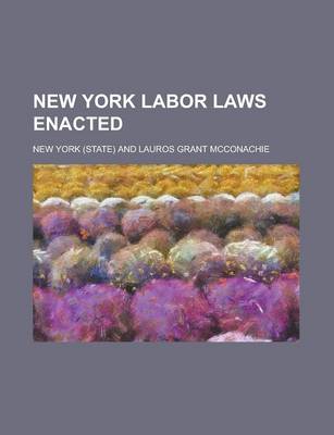 Book cover for New York Labor Laws Enacted