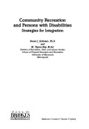 Book cover for Community Recreation and Persons with Disabilities