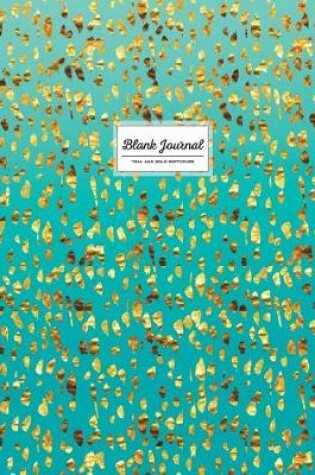 Cover of Blank Journal - Teal And Gold