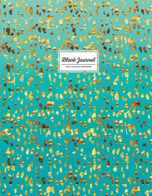 Cover of Blank Journal - Teal And Gold