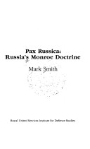 Book cover for Pax Russica