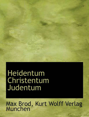 Book cover for Heidentum Christentum Judentum