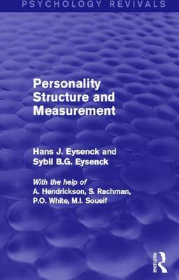 Book cover for Personality Structure and Measurement (Psychology Revivals)