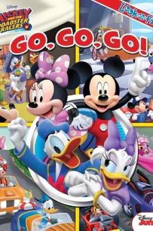 Cover of Disney Mickey Roadster Races: Go, Go, Go! Look and Find Softcover