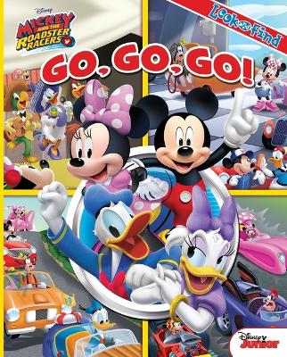 Book cover for Disney Mickey Roadster Races: Go, Go, Go! Look and Find Softcover