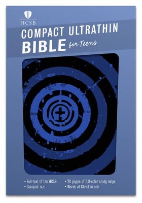 Cover of HCSB Compact Ultrathin Bible For Teens, Blue Vortex