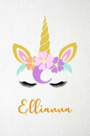 Cover of Ellianna A5 Lined Notebook 110 Pages