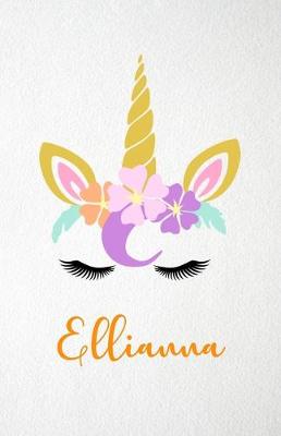 Book cover for Ellianna A5 Lined Notebook 110 Pages