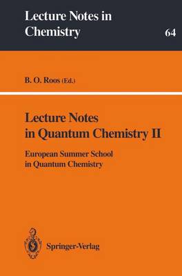 Book cover for Lecture Notes in Quantum Chemistry II