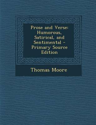 Book cover for Prose and Verse