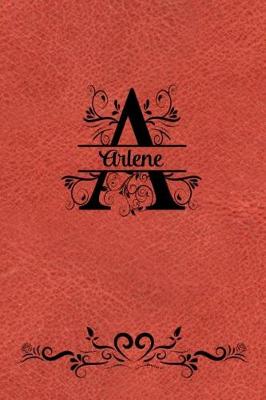 Book cover for Split Letter Personalized Name Journal - Arlene