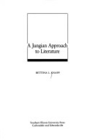 Cover of A Jungian Approach to Literature