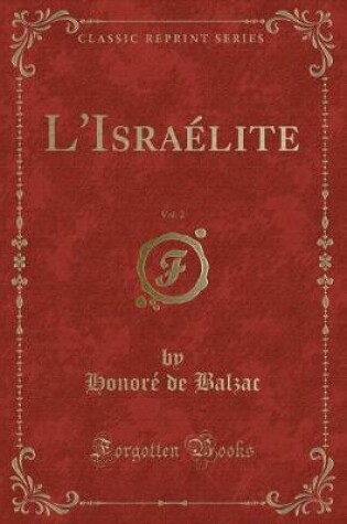 Cover of L'Israélite, Vol. 2 (Classic Reprint)