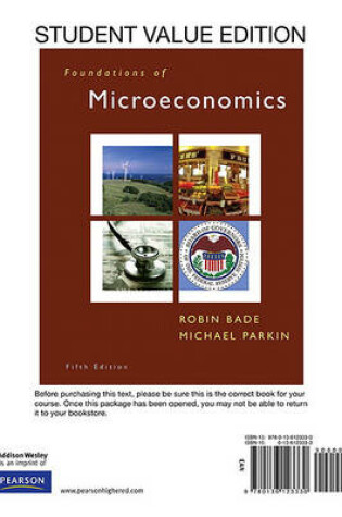 Cover of Student Value Edition for Foundations of Microeconomics Plus Myeconlab in Coursecompass Student Access Kit