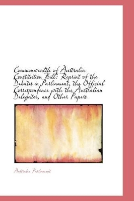 Book cover for Commonwealth of Australia Constitution Bill