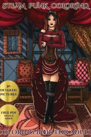 Cover of Steam Punk Adult coloring book