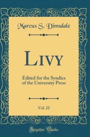 Cover of Livy, Vol. 22