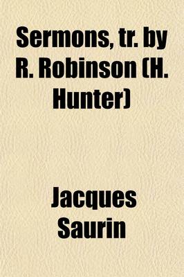 Book cover for Sermons, Tr. by R. Robinson (H. Hunter)
