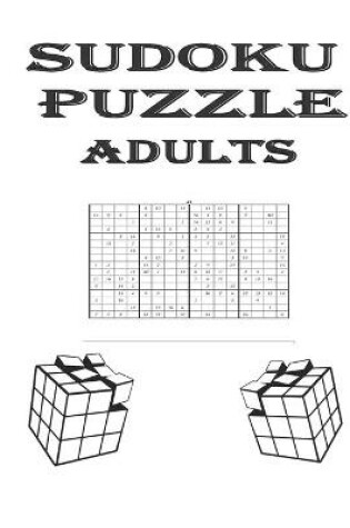 Cover of sudoku puzzle adults