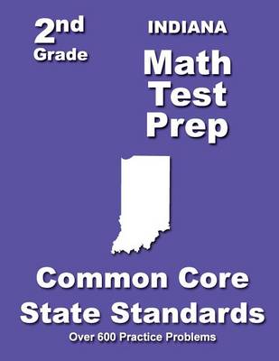 Book cover for Indiana 2nd Grade Math Test Prep