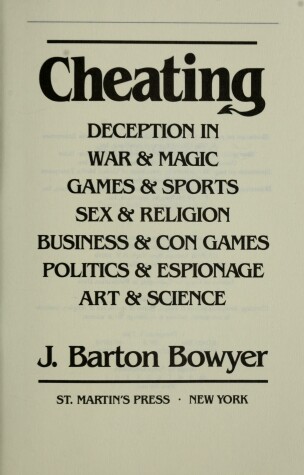 Book cover for Cheating