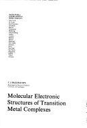 Book cover for Molecular Electronic Structure of Transition Metal Complexes