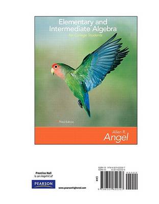 Book cover for Elementary and Intermediate Algebra for College Students, Books a la Carte Edition