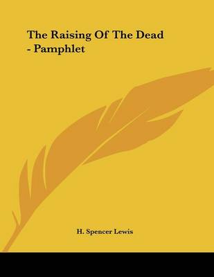 Book cover for The Raising of the Dead - Pamphlet