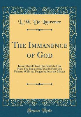 Book cover for The Immanence of God