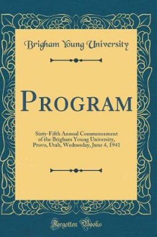 Cover of Program