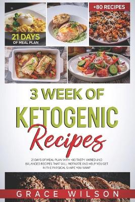 Book cover for 3 Week of Ketogenic Recipes