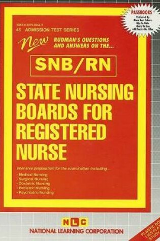 Cover of STATE NURSING BOARDS FOR REGISTERED NURSE (SNB/RN)