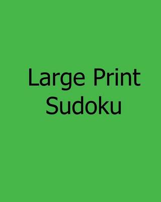 Book cover for Large Print Sudoku