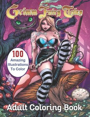 Book cover for Grimm Fairy Tales Adult Coloring Book