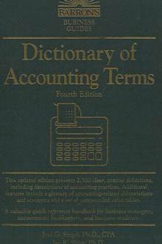 Cover of Dictionary of Accounting Terms