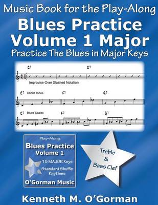 Book cover for Blues Practice Volume 1 Major