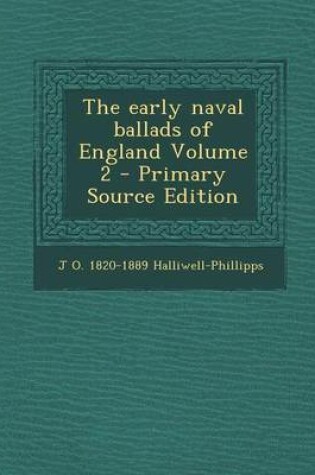 Cover of Early Naval Ballads of England Volume 2