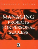 Book cover for Managing Projects for Personal Success
